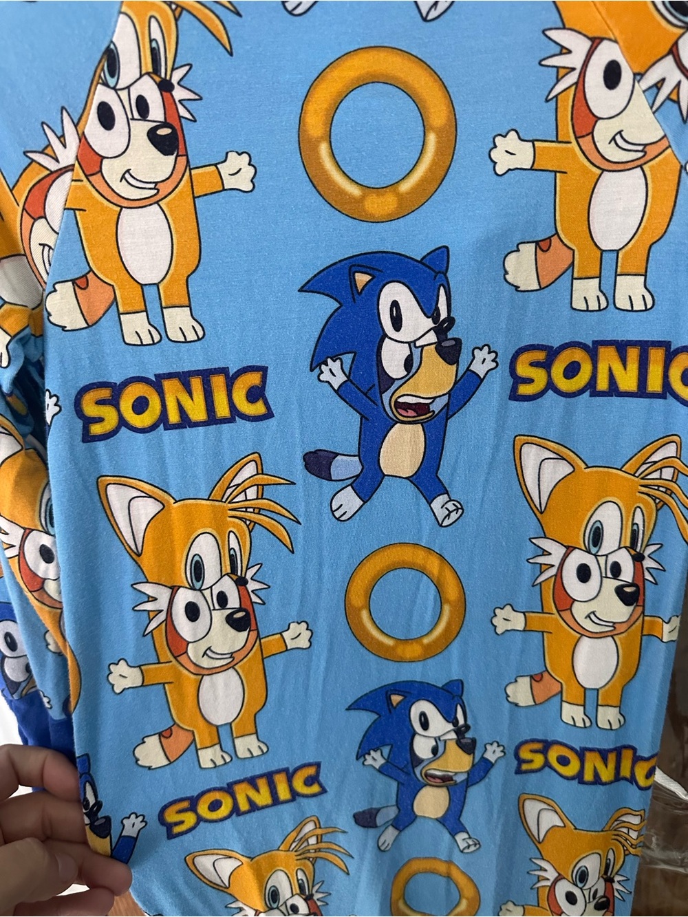 Gracie’s closet bamboo bluey sonic collab